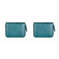 thumbnail image 4 of Qarigey Monedero Cambio de bolsa de dinero Mini billetera Bloqueo de Rfid Titular de la tarjeta Cuero de vaca Mujer Moda para bolsa de negocios Type2 NO2, 4 of 6