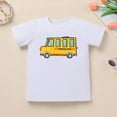 thumbnail image 5 of IDOPIP Toddler Boys Back to School Clothes Set Funny Pattern T Shirt Gingham Shorts Boys Summer Outfits, 5 of 7