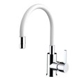 thumbnail image 1 of Llave Monomando Fregadero O Tarja Cocina Flexible 50 Cm Rubinett  Laton Solido Blanco, 1 of 2