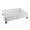 White, variant on Xirurus Foldable Under Bed Storage Container with Wheels Wire Mesh Bin Organizer Space Saving Metal Basket for Clothes Shoes Toys Dorm Room Bedroom White 1 Pack 24.6 inches / 62.5 cm