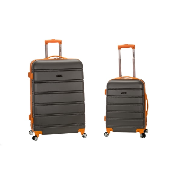 20 Inch , 28 Inch 2PC EXPANDABLE ABS SPINNER SET - CHARCOAL
