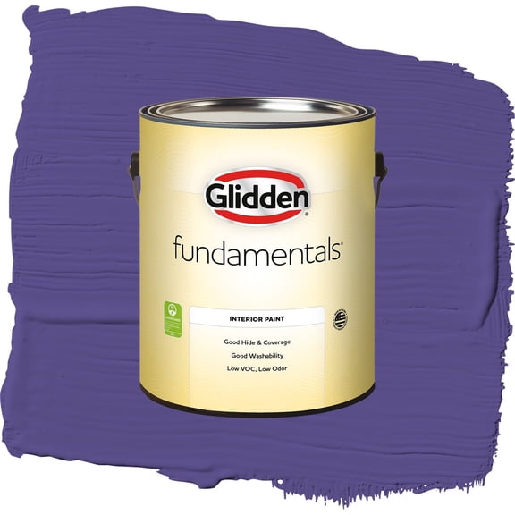 Glidden Fundamentals Eggplant / Purple, Eggshell Interior Paint, 1 Gallon