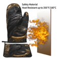 thumbnail image 5 of Bingfone Gothic Raven Portrait Print Oven Mitts Pot Holders Set 2 PCS for Kitchen for Cooking Grilling Baking BBQ Pot Holders Cook Essentials, 5 of 7