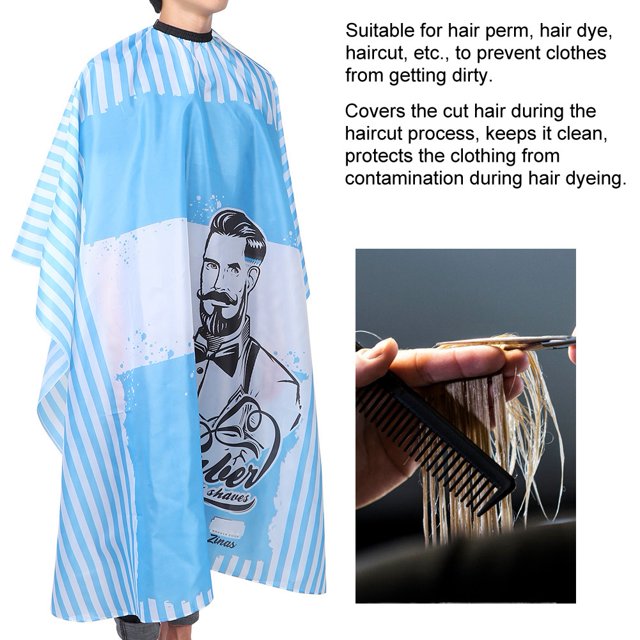 LHCER Hair Cutting Cape, 63.0 X 55.1in Barber Cape, For Home Use Barber