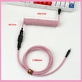 thumbnail image 3 of Type C to C Gaming Cable USB C Coiled Cable USB Coiled Keyboard Cable GX16 aviator for Mechanical Keyboard, 3 of 5