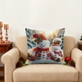 thumbnail image 6 of Horivan 1 Packs Christmas Pillow Covers 17x17 Inch Soft Flannel Holiday Decor for Couch Sofa Bedroom Festive Home Accents Living Room Throw Pillow Cases, 6 of 6