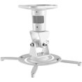 thumbnail image 1 of FANZC-AMER Support de Projecteur - Support de Plafond Universel LCD Inclinaison DLP Pivotant à 360° 30lbs (Blanc), 1 of 4