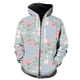 thumbnail image 1 of Sudadera con capucha y cremallera para hombre, estilo Harajuku informal de gran tamaño, con estampado de flores y magnolia, ideal para primavera de 2024. Chaquetas con capucha, ropa de calle, moda mod, 1 of 6