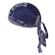 thumbnail image 5 of Gorra de calavera para hombre y mujer, para quimioterapia, pérdida de cabello, pañuelo pirata para dormir ligero Azul marino, 5 of 9