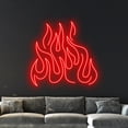 thumbnail image 4 of Handmadetneonsign Flames Fire Neon Sign, Flames Fire LED Neon Art Decor, Burning Fire Wall Decor, 4 of 5