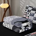 thumbnail image 5 of Manfei Sport Zipper Queen Comforter Set with Fitted Sheet and 2 Pillowcases, Baseball Game Zipper Bedding Set, Black Gray, 5 of 7