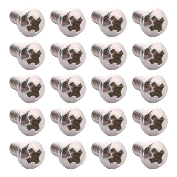 MroMax 100Pcs M2.5 x 5mm Pan Head Phillips Machine Screws, 304 Stainless Steel 18-8, Fully Thread, Metric Silver Gray Cross Head Screws Bolts for Computers, Camera and Other Small Electronic Devices