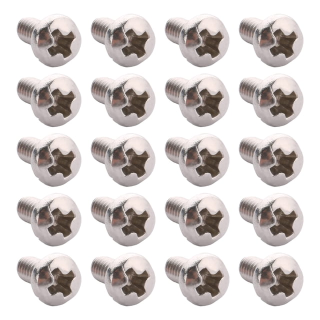 MroMax 100 Pcs M2.5 x 5mm Vis de Machine à Tête Poêle Phillips, Acier Inoxydable 304 18-8, Entièrement Fileté, Vis à Tête Croisée Métrique Argentée pour Ordinateurs, Appareil Photo et Autres Petits Appareils Électroniques