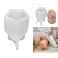 thumbnail image 3 of Molde de vela 3D Moldes de jabón de silicona Cera Aromaterapia Fabricación de velas Moldes para el hogar Decoración de la boda Artesanía hecha a mano 87x82x140mm Soledad Moldes para hacer velas, 3 of 10