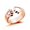 Rose gold, variant on Bear Paw Ring Adjustable Opening Animal Rings for Women and Men European American Alloy Band Fashion Jewelry Gold