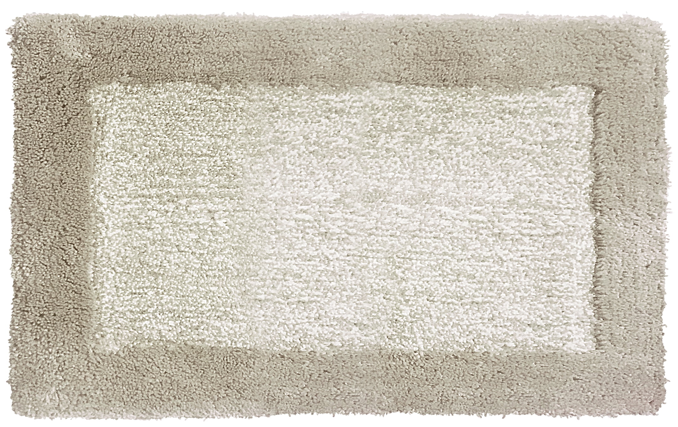 Blossom & Vine 2 Piece Hotel Border Bath Rug Set, 17" x 24" & 20" x 30", Taupe, Polyester