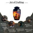 thumbnail image 6 of KARYLIZ Jesus Christ Large Decorative Urn for Male Father - Blue, Orange Cremation Urns for Human Ashes Adult Female - City Night Memorial Urns for Men & Women, 6 of 7