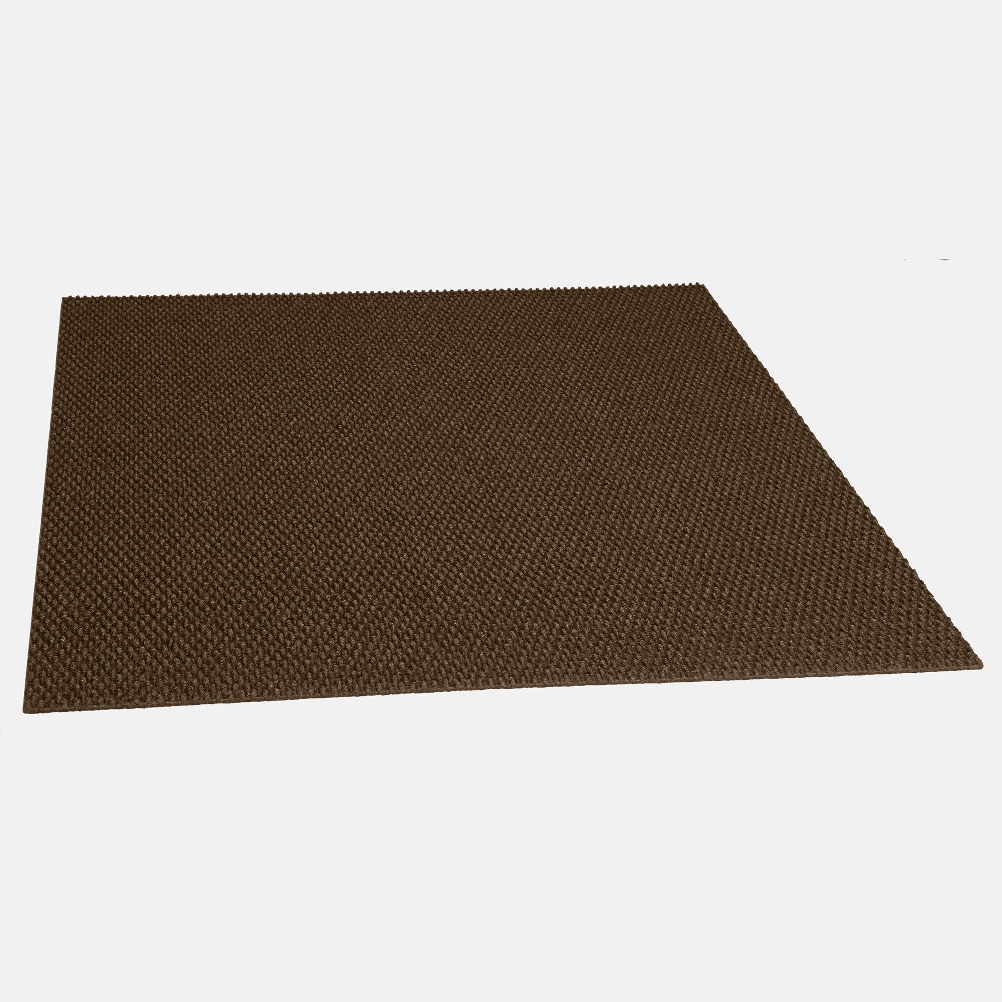 Foss Mocha 24" x 24" Waterproof Indoor Carpet Tile 60 sq. ft. Coverage Area for Concrete, 15 Pieces