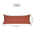 thumbnail image 3 of PiccoCasa 2 Pack Body Pillwcases 1800 Microfiber Zippered Long Pillowcase, King Orange, 3 of 8