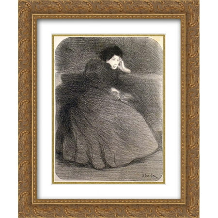 Theophile Steinlen 2x Matted 20x24 Gold Ornate Framed Art Print 'Toujours Vous'