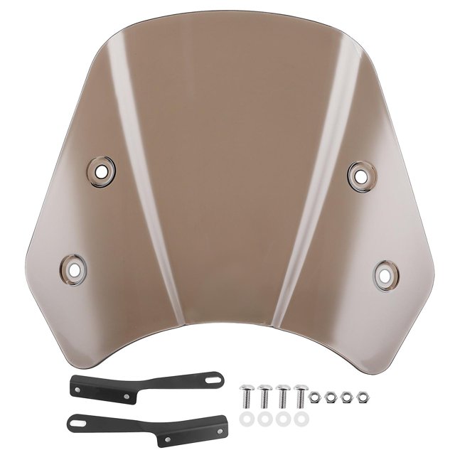 Universal Motorcycle Windshield Wind Deflector with Mounting Bracket for 5-7 Inch Tawny Windshields