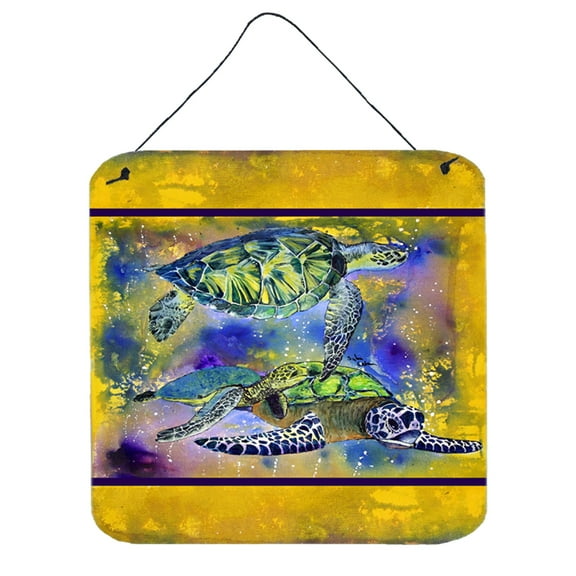 Carolines Treasures 8394DS66 Turtle Wall or Door Hanging Prints 6HX6W multicolor