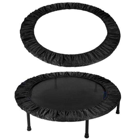 Uxcell Trampolines Spring Cover, Round Small Replacement Cover 8 Holes for Indoor Home Fitness 48 Inch & Black