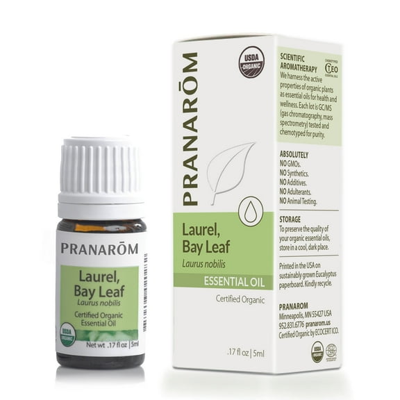 Pranarom - Laurel, Bay Leaf Essential Oil 5ml - Health Enthusiasts - Diffusing for Relaxation Therapy - 100% Pure and Certified Organic