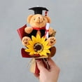 thumbnail image 5 of Girasol Oso de Peluche Ramo de Flores Regalo de Graduación para Celebraciones y Decoración de Fiestas, Materiales Suaves y Duraderos, Incluye 1 Pieza, 5 of 5
