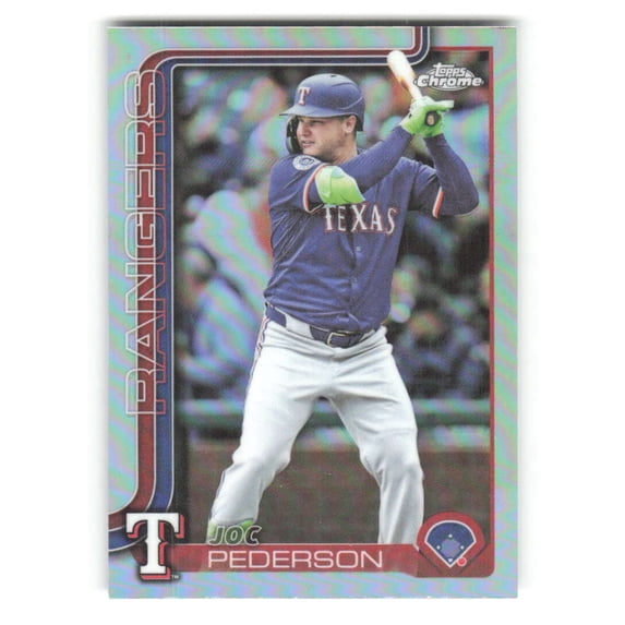 2025 Topps Chrome Update Refractor #USC46 Joc Pederson Texas Rangers MLB Baseball Trading Card