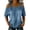 Blue, variant on Women Slim Fit Retro Denim Top Off Shoulder Long Sleeve Blouse With Adjustable Buckle Loose Casual Style Soft Durable Denim Fabric Trendy Daily Commute Dating Apparel,Blue,M