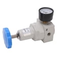 thumbnail image 3 of Air Pressure Regulator Relief Valve Controller Aluminium Alloy with Gauge Automatic for Home Garage Workshop, 3 of 7