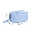 thumbnail image 2 of Large Pencil Case Big Capacity Pen Pouch With 3 Compartments Pencil Bag With Zipper Organizer Makeup Bag, 2 of 5