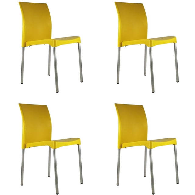 Sillas para Comedor Mundo In Juego de 4 Sillas Vivanti Amarillo