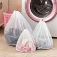 thumbnail image 5 of Reusable Drawstring Laundry Bag Fine Mesh Nylon Laundry Bags Nylon Laundry Bag with Drawstring for Bras Lingerie Socks Stockings 3Packs 50*70, 5 of 5