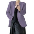 thumbnail image 2 of BEFOKA Blouses for Women Open Front Blazer Jackets Casual 2025 Solid Color Blazers Long Sleeve Tops for Women Business Casual Outfits Office Work Suit Slim Fits for S-2X, 2 of 7