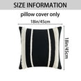 thumbnail image 7 of Unique Bargains 4 Pcs Boho Modern Textured Pillow Cover Black/Yellow 18" x 18", 7 of 7