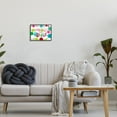 thumbnail image 3 of Stupell Industries Merry & Bright Bold Holiday Phrase Holiday Painting White Framed Art Print Wall Art, 3 of 5