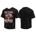 thumbnail image 2 of ASDFVBKG Men American Flag Shirt American Flag 1776 Tshirts 4th Of July Flag Memorial Day Tops Black 3XL, 2 of 4