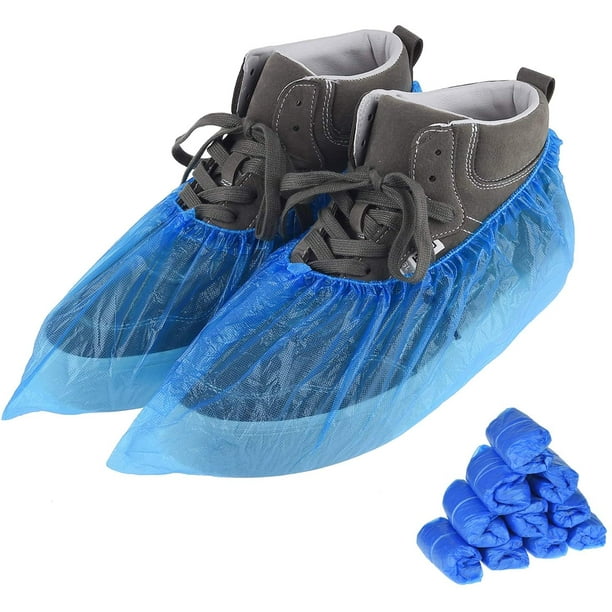 100 Pcs (50 Pairs) Shoe Covers Disposable Non Slip, Waterproof Shoe and ...