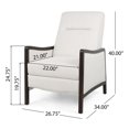 thumbnail image 6 of Upholstered Pushback Recliner Chair, Traditional Push Back Recliner Chair with , Recliner Chair with Lumbar Support , Mid Century Modern Armchair for Living Room,Beige, 6 of 7