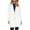 White, variant on Luxalzxs Trench Coat for Women 2023 Business Attire Solid Color Long Sleeve Single Breasted Slimming Cardigan Suit Coat Top