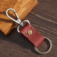 thumbnail image 2 of PU Leather Keychain Key Chain Holder with Belt Loop, Car Key Holder Red, 2 of 8