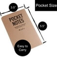 thumbnail image 4 of Urby Left Handed Notebooks Field Pocket Note Size, 5.5'' X 3.5'', 72 Pages. 3pk dotted, 4 of 7