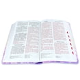 thumbnail image 4 of Biblia Letra Grande 12 puntos para Mujer RV1960 imit piel floral lila con indice, 4 of 4
