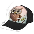thumbnail image 2 of Owl Lover Baseball Cap Classic Golf Cap Soft Dad Hat Multicolor Adjustable Low Profile Hat Unisex, 2 of 6