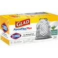thumbnail image 2 of Glad ForceFlex Plus Tall Kitchen Garbage Bags Eucalyptus and Peppermint (Pack of 5), 2 of 10
