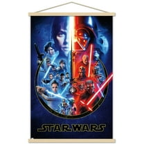 Star Wars - Skywalker Saga Wall Poster with Wooden Magnetic Frame, 22.375" x 34"