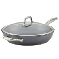 Anolon Accolade 12.25" Forged Hard-Anodized Nonstick Frying Pan with Lid