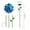 Blue, variant on Tuscom Metal Garden Insect Water Feeder Flower Shape Ground Stake, Outdoor Pollinator Drinking Station for Bees Butterflies Small Birds, Rustproof Waterer